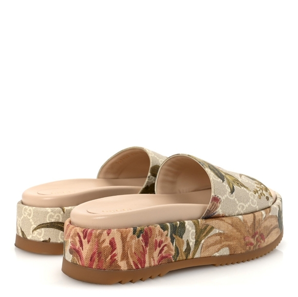 Gucci Women's Floral Pink Slide Sandals - Picture 2 of 10